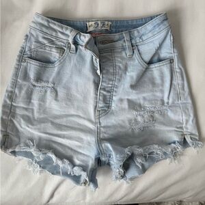 Free People We The Free light denim shorts